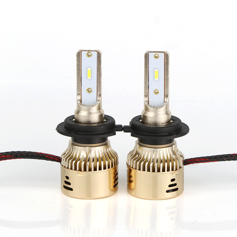 Ultra Thin Fan Car LED Light Conversion Kit Bulbs L8 H7