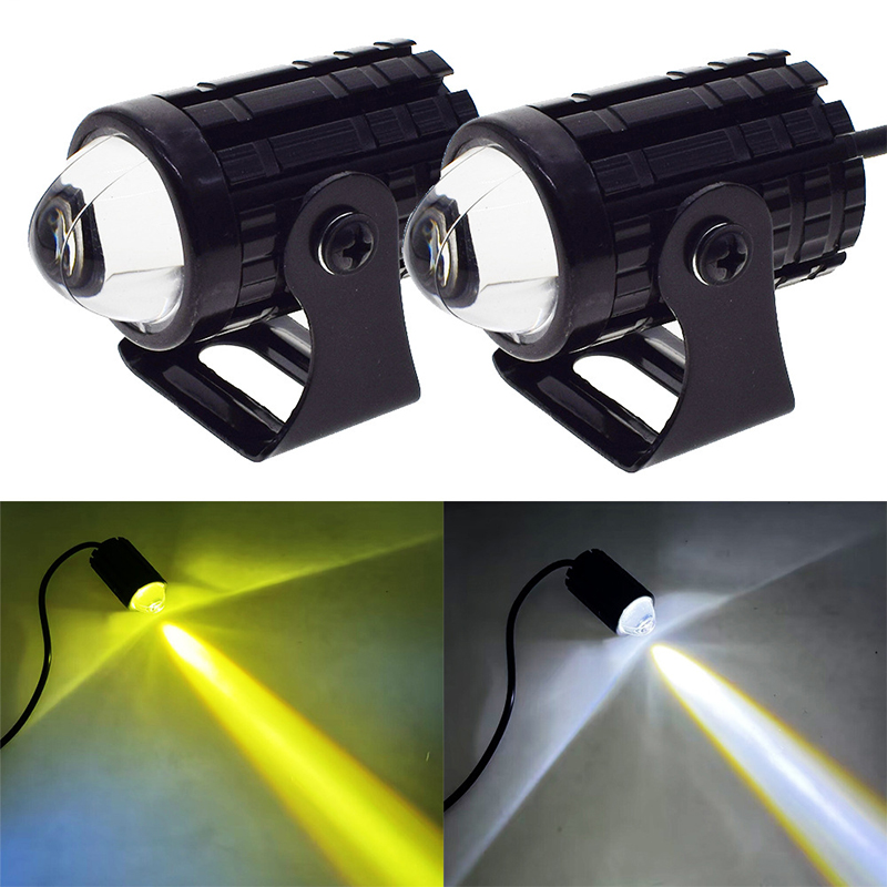 Dual Color Motorcycle Mini Lens Laser Fog Light MS5